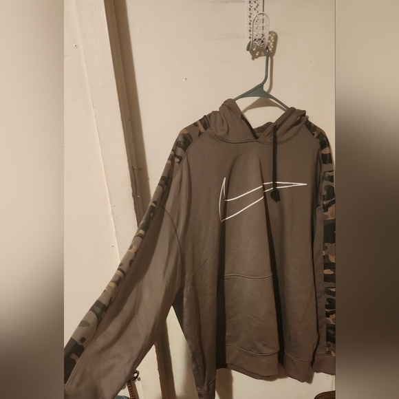 Nike Brown Hoodie with Camo Accents - Picture 2 of 5